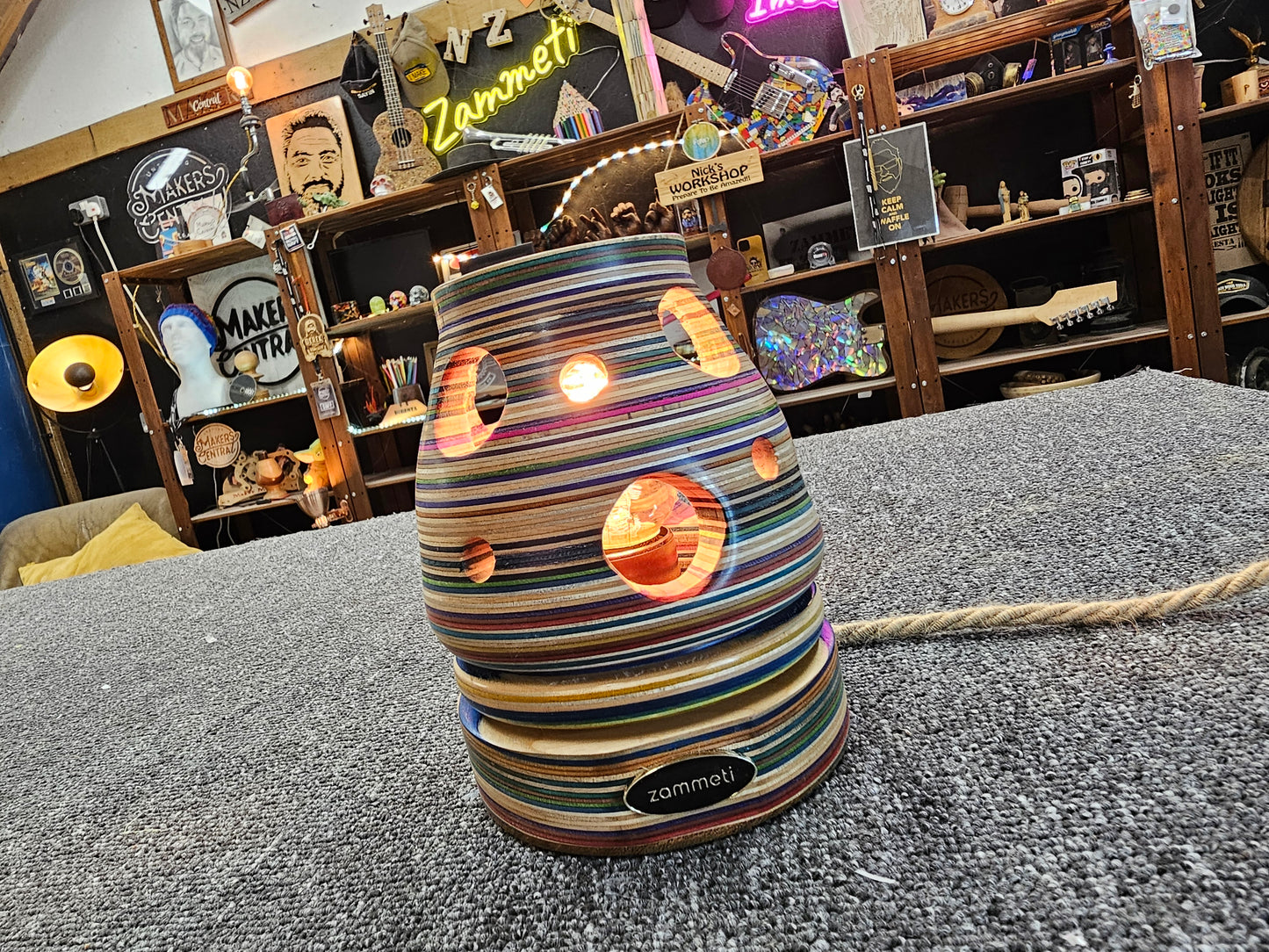 The Skateboard Lamp