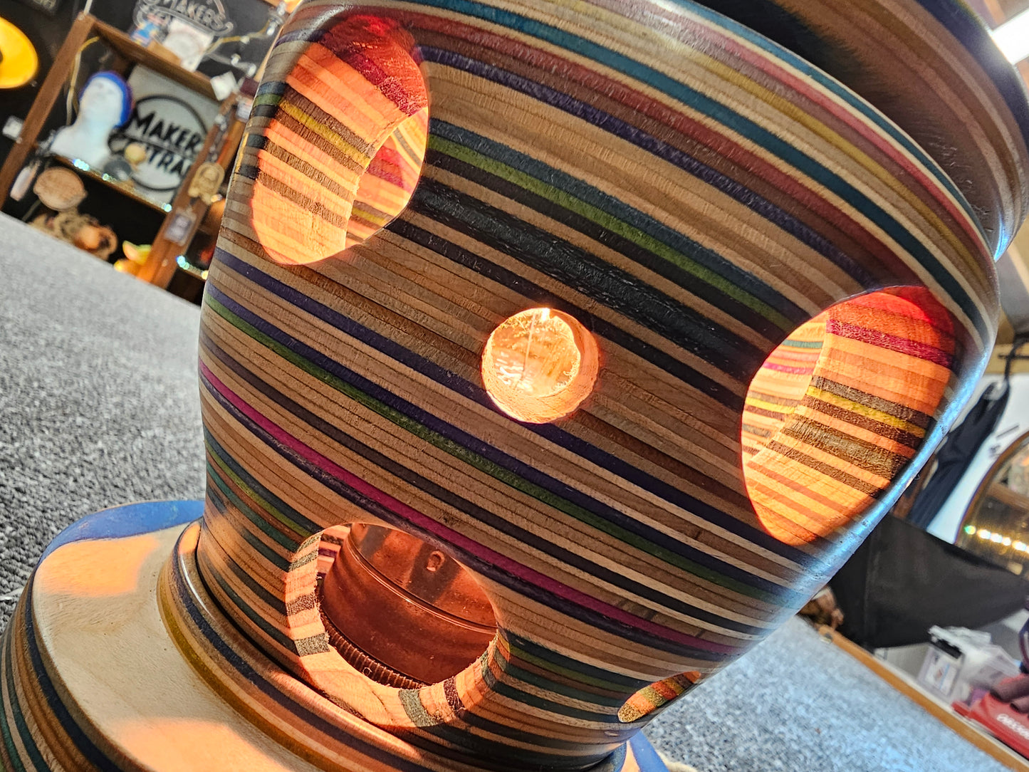 The Skateboard Lamp
