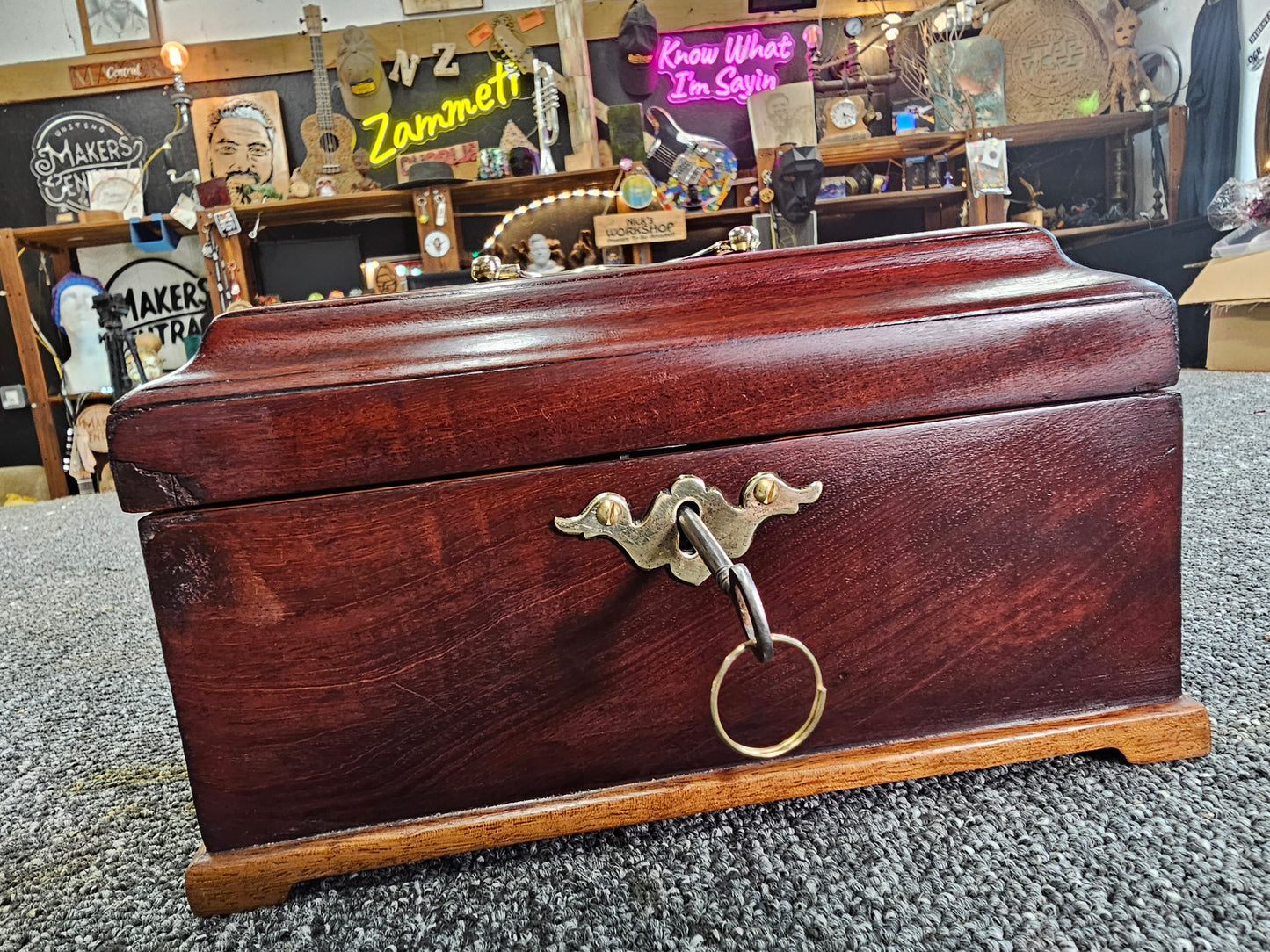 1900 Vintage Jewelry Box Restored.
