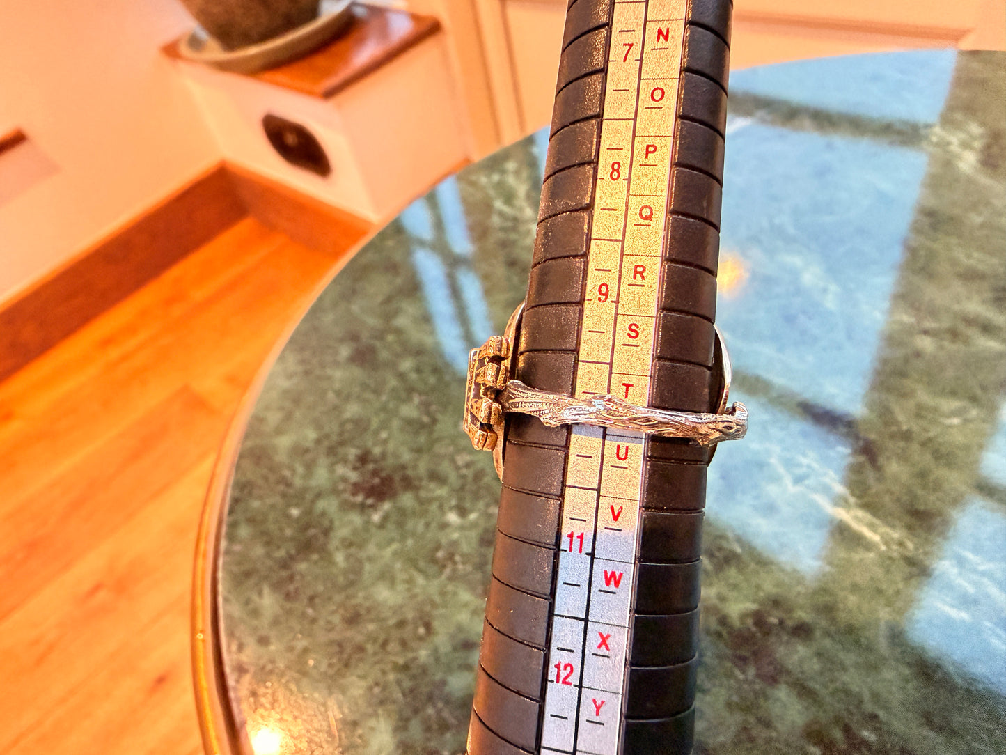 Vintage Silver Plated Monaco Ring