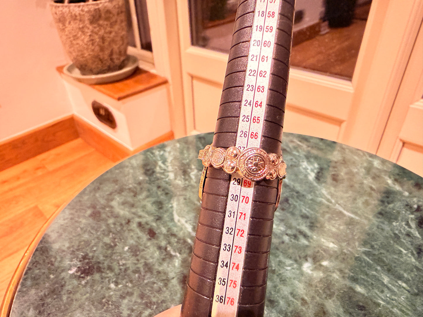 Vintage Anointing Spoon Ring Silver Plated