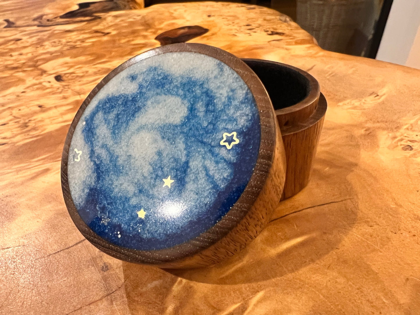 Zammeti Blue Star Trinket Box