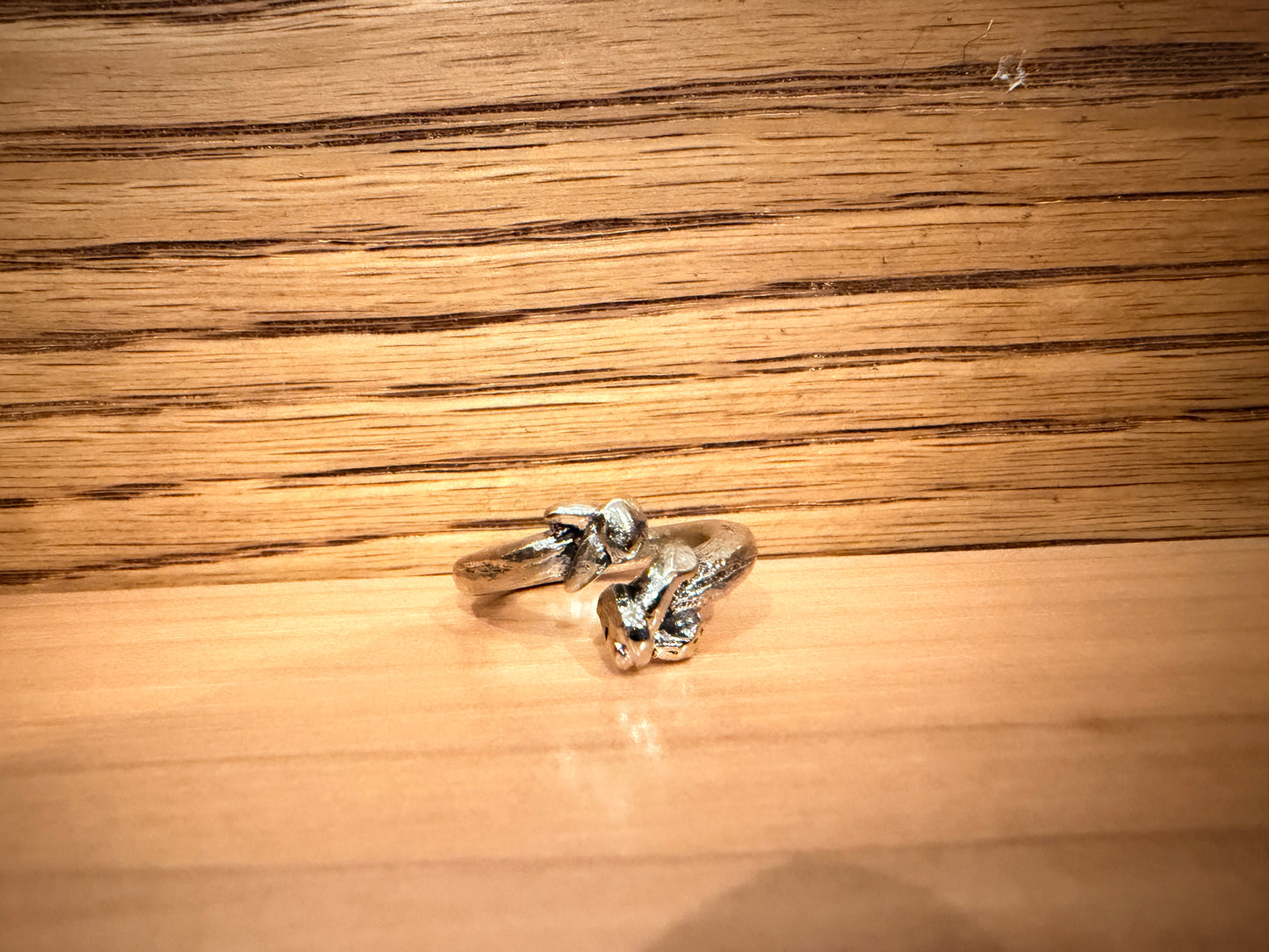 Vintage Silver Plate Knot Ring