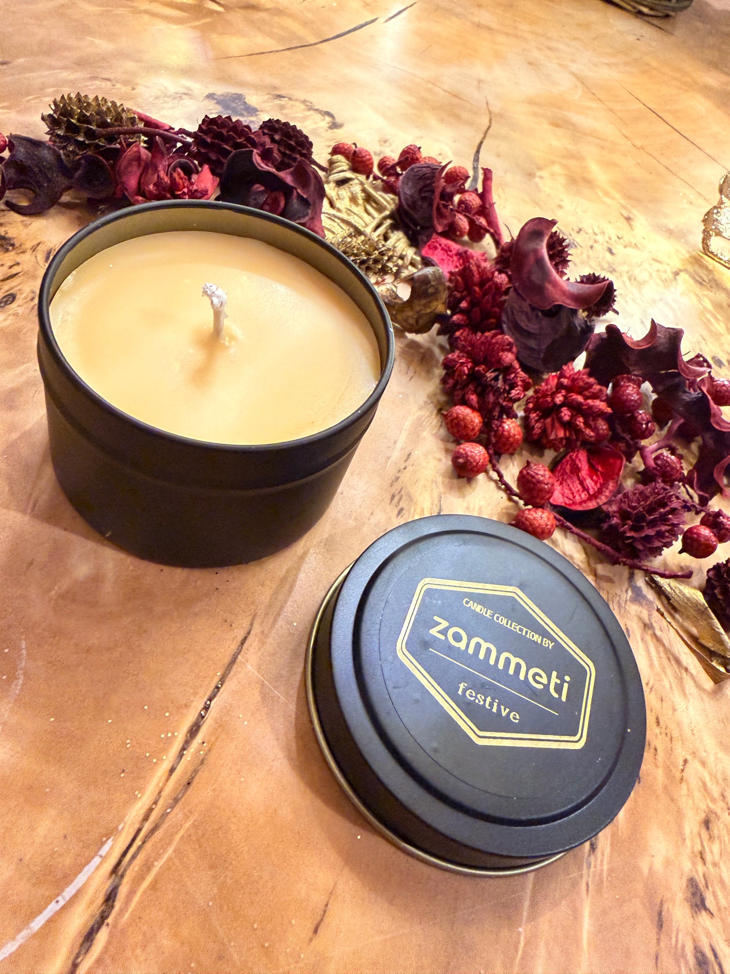 Zammeti Candle Collection - Christmas Tree Yellow 100g