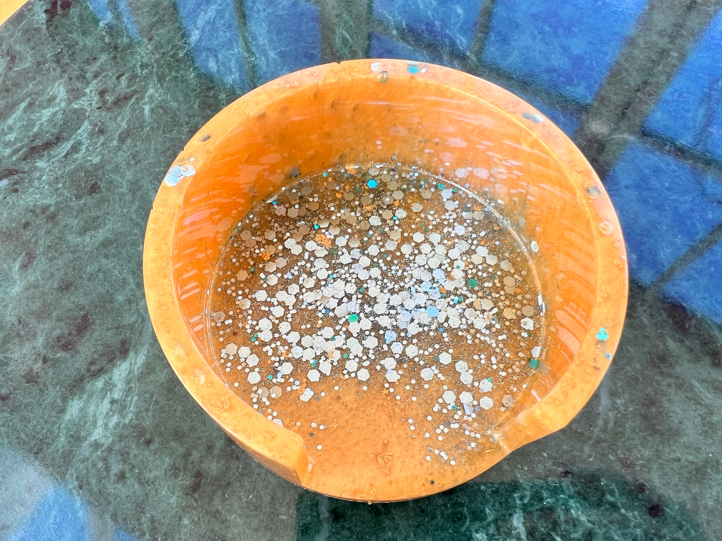 Resin Glitter Pot (Gold)