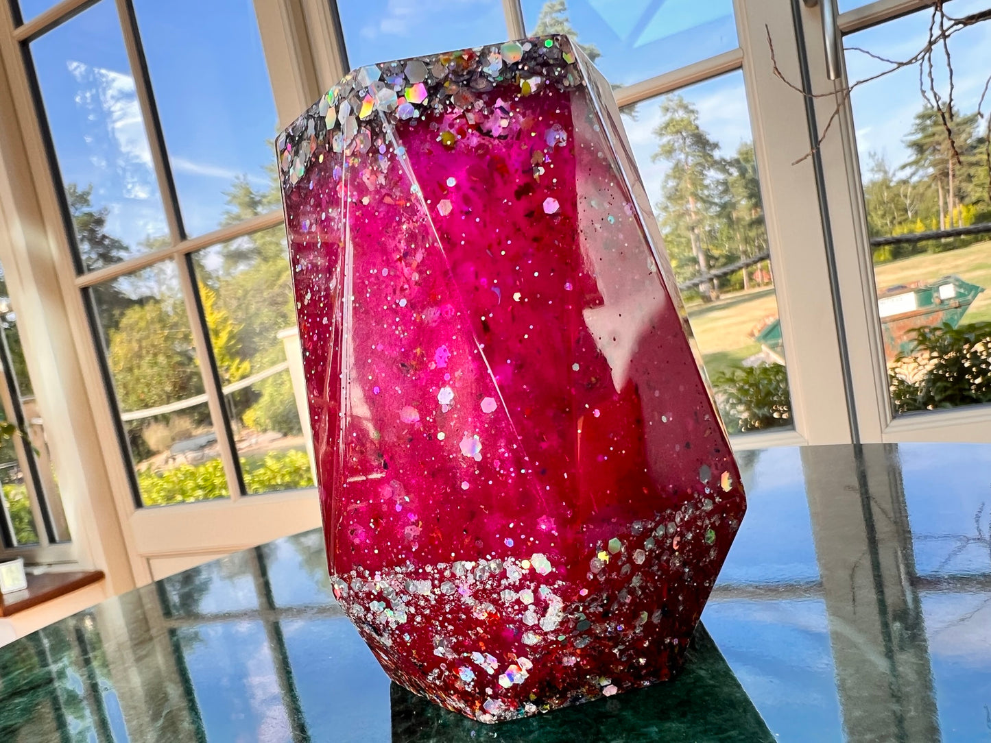 Pink Fairy Dust Swirl Pot