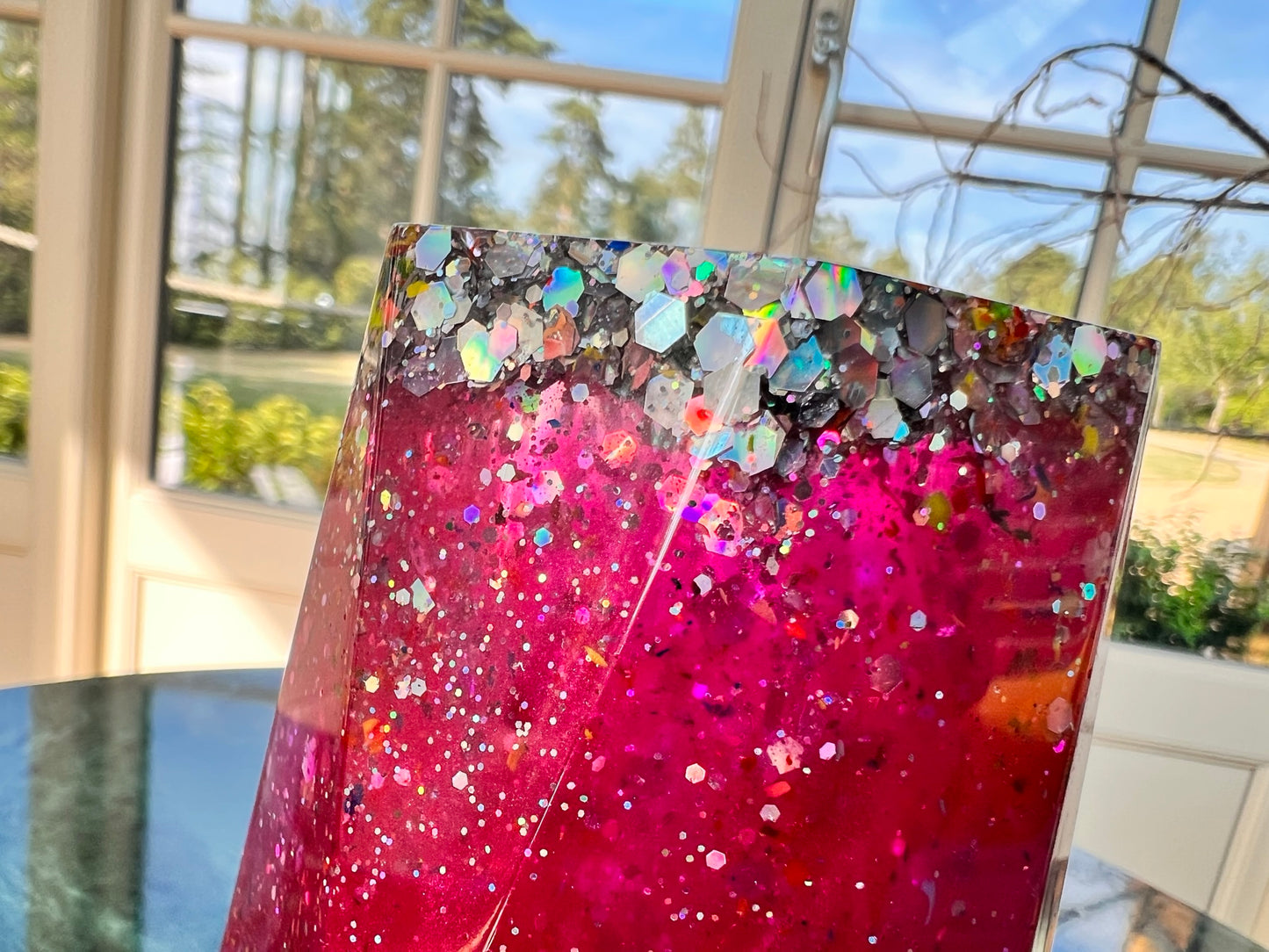 Pink Fairy Dust Swirl Pot