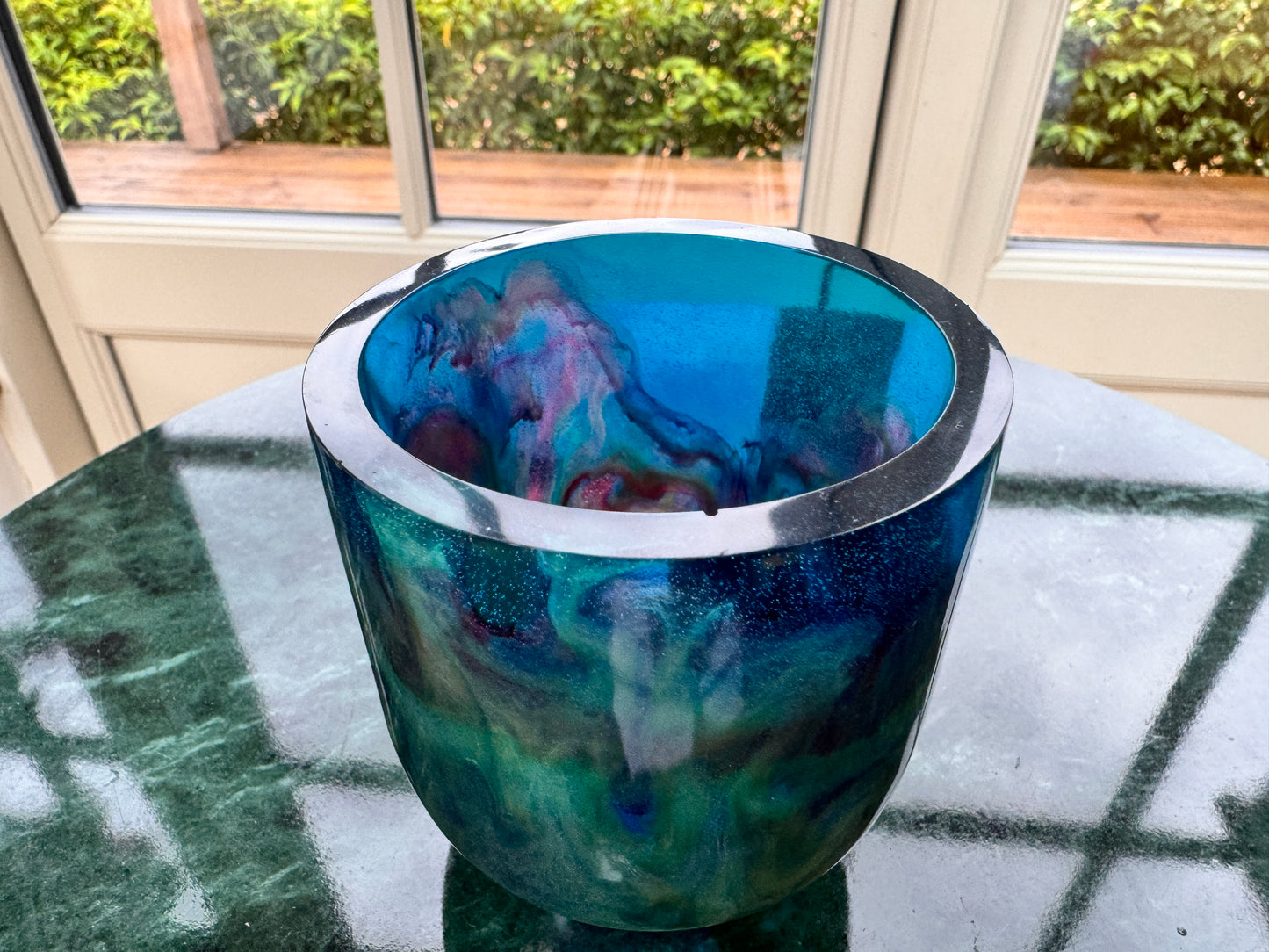 Blue Swirl Magic Pot