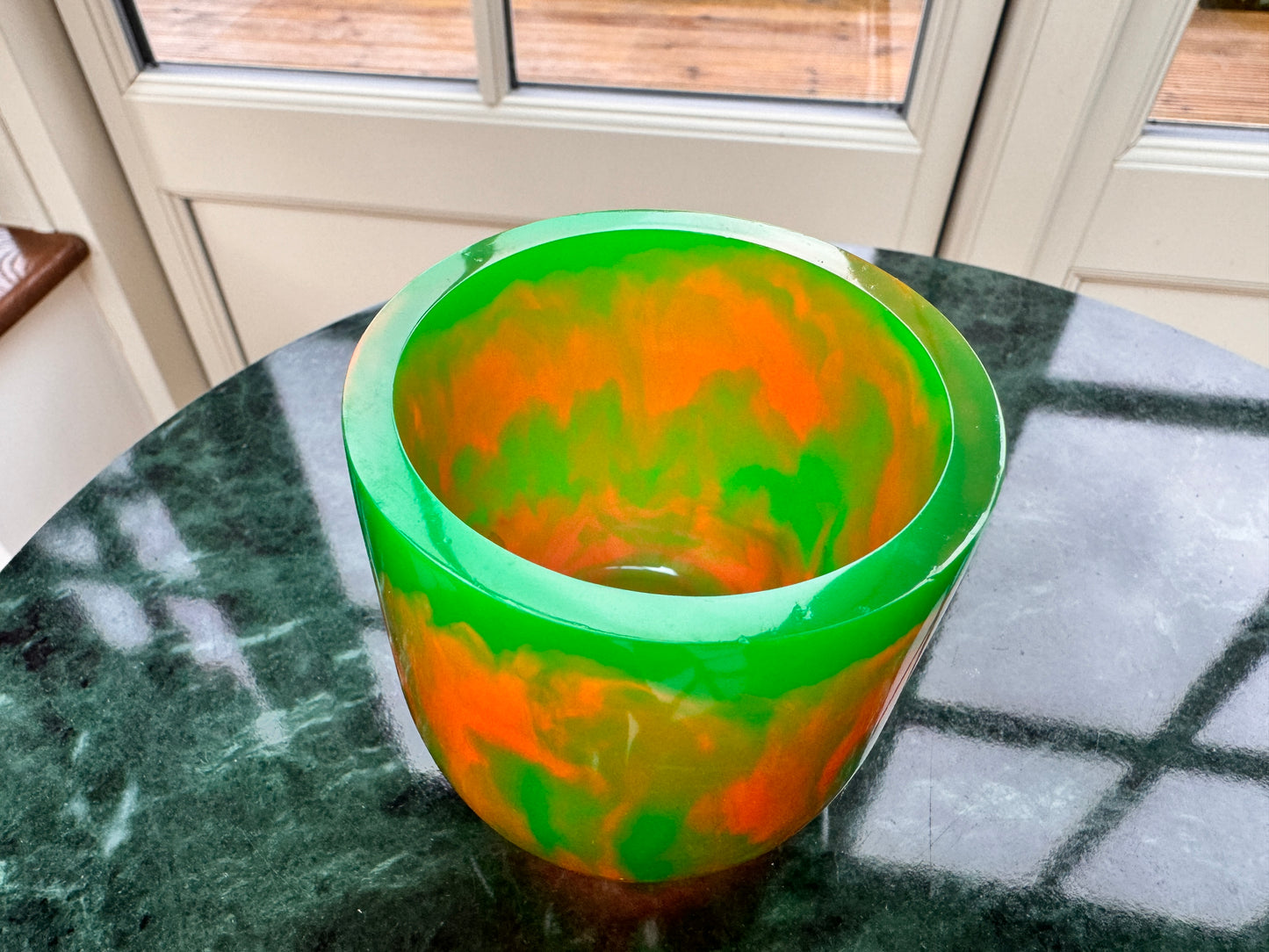 Orange & Green Halloween Pot