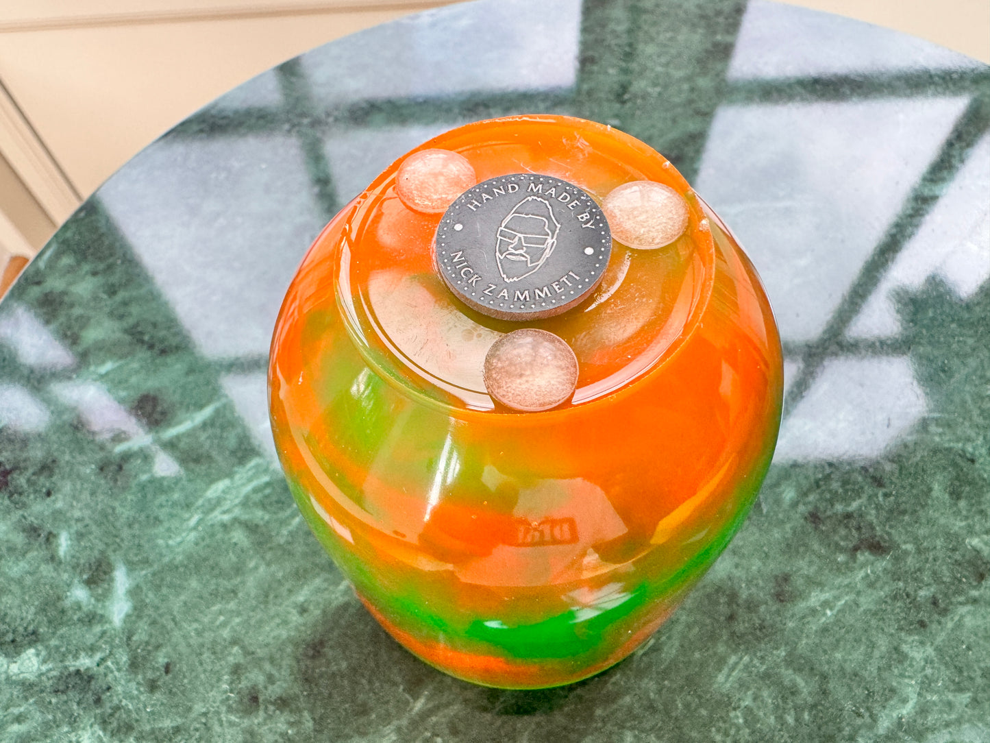 Orange & Green Halloween Pot