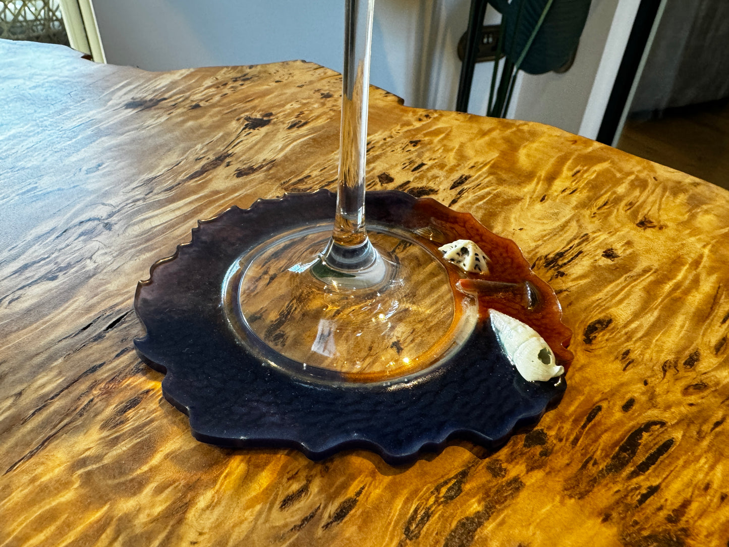 Beach Effect Wine Glass