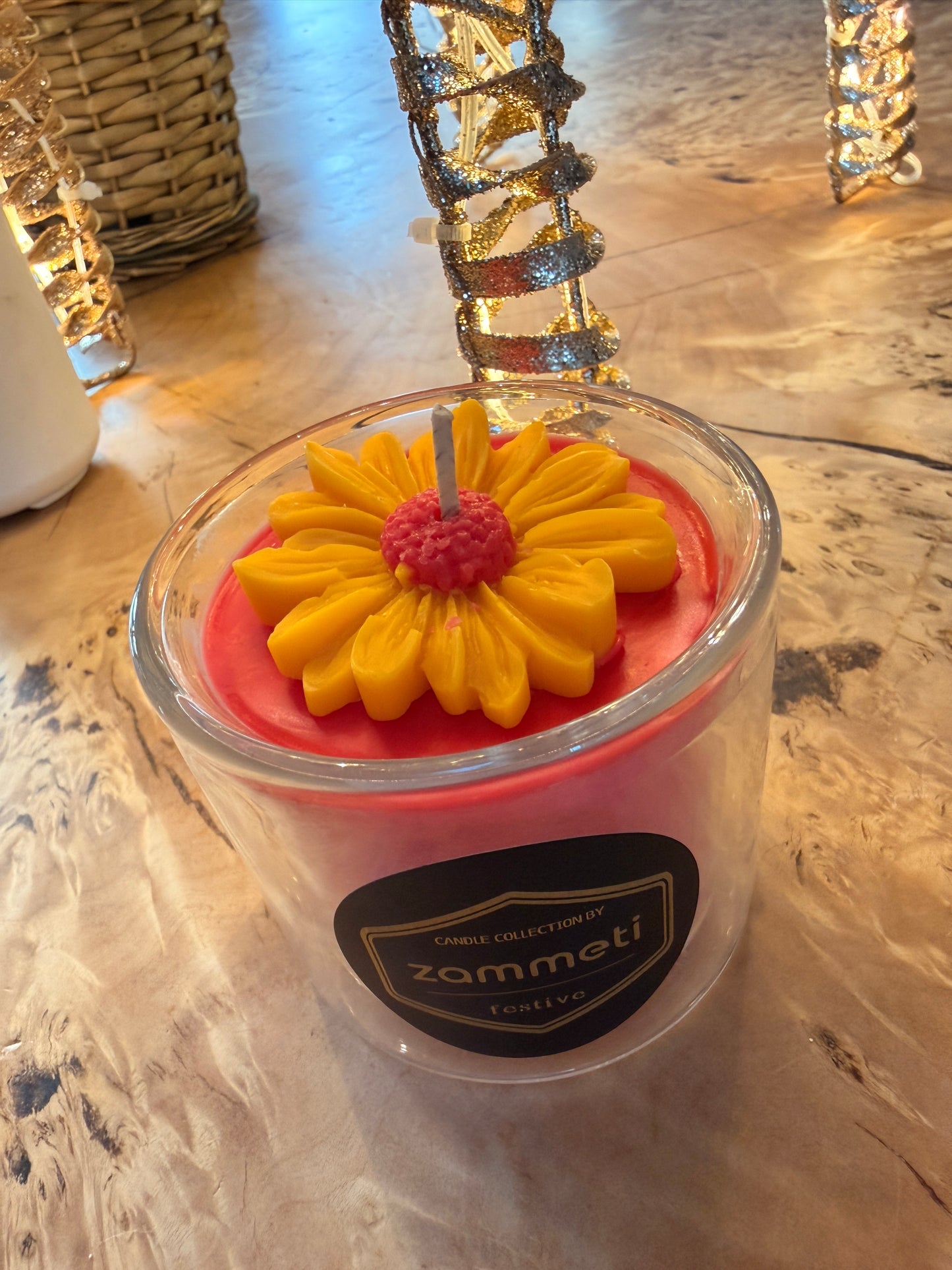 Zammeti Candle Collection - Christmas Tree Red