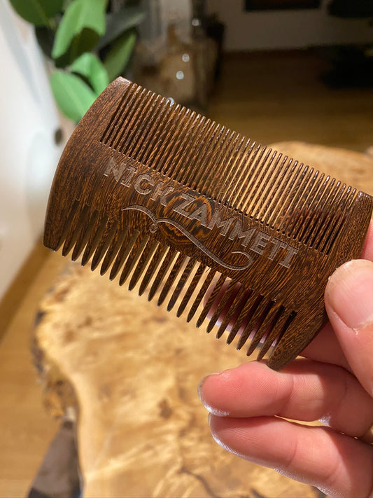Nick Zammeti Beard Comb (Sandalwood Signed)