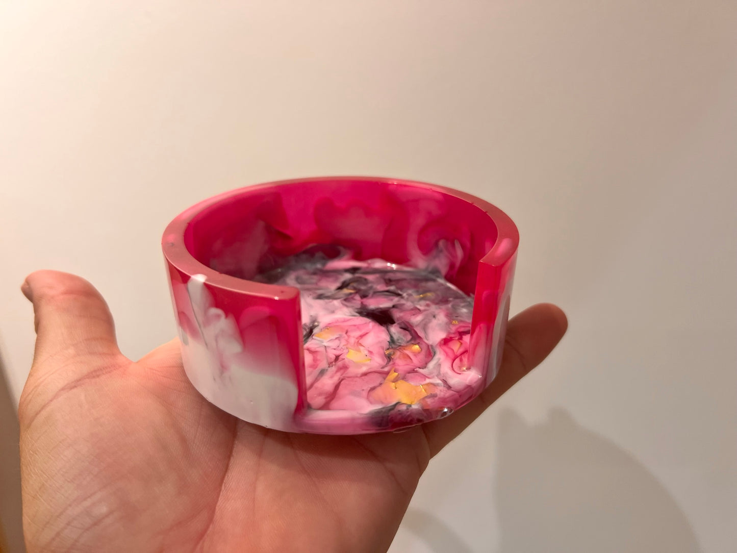 Resin Flower Money Pot