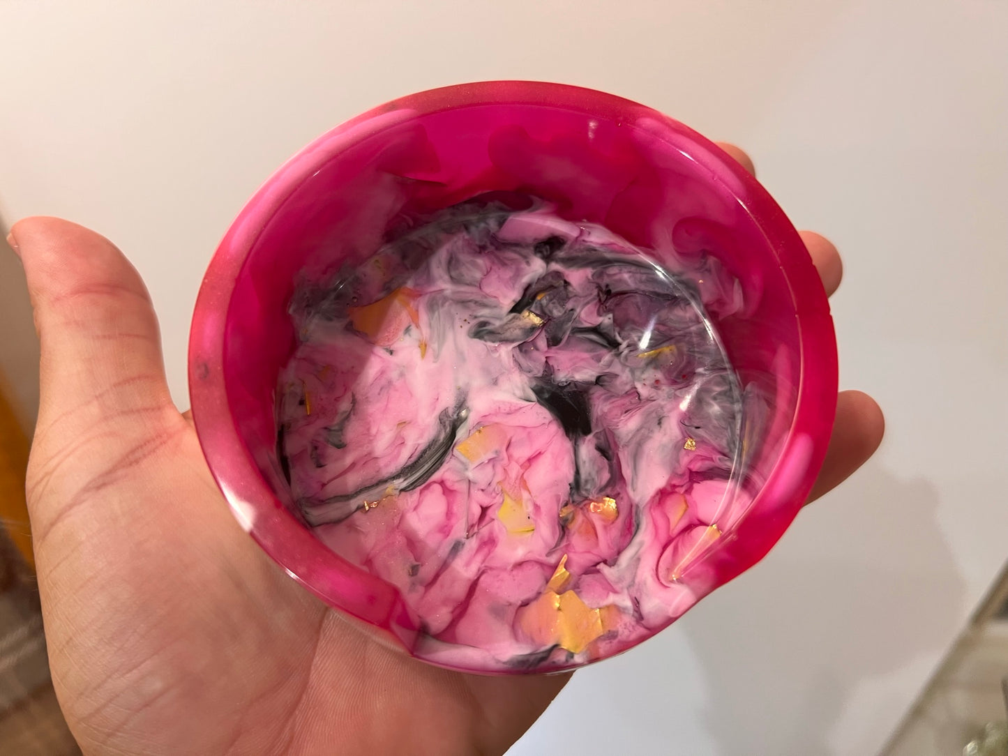 Resin Flower Money Pot
