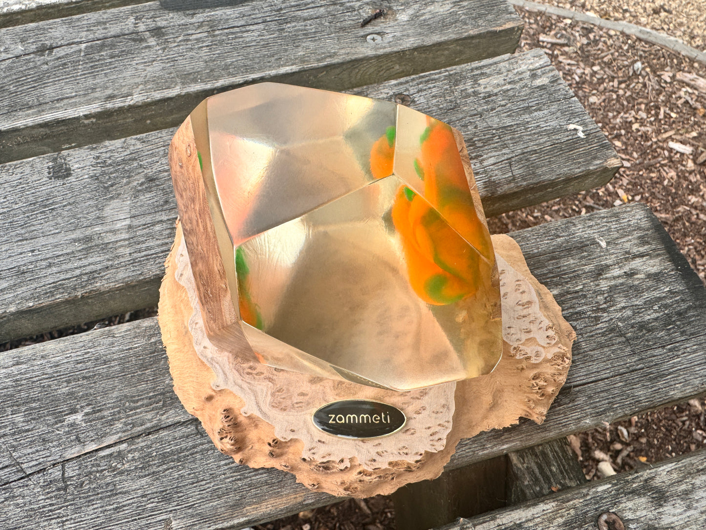 Lips Incapsulated In Resin Crystal