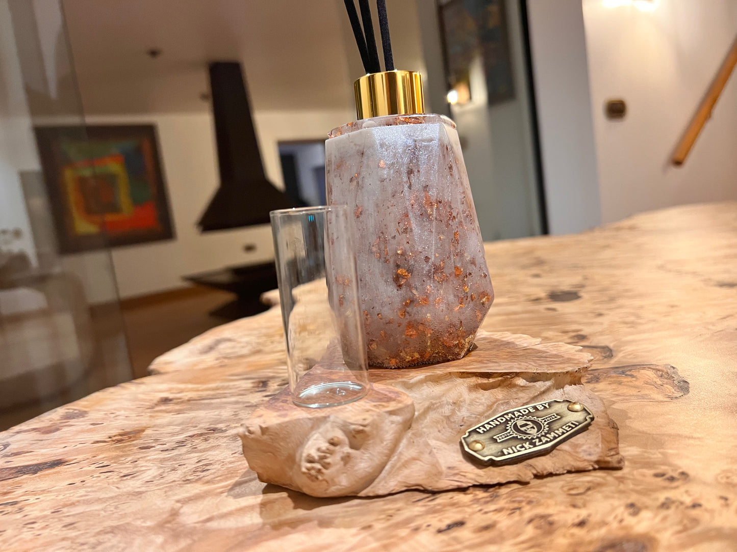 Resin Diffuser Gold Flake Milky way
