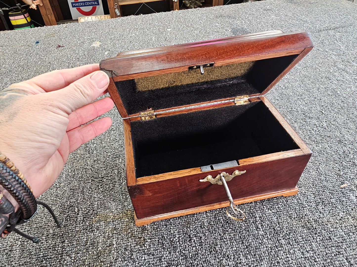 1900 Vintage Jewelry Box Restored.