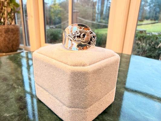 Vintage Gero 90 Silver Plate Dutch Ring (Size 21)