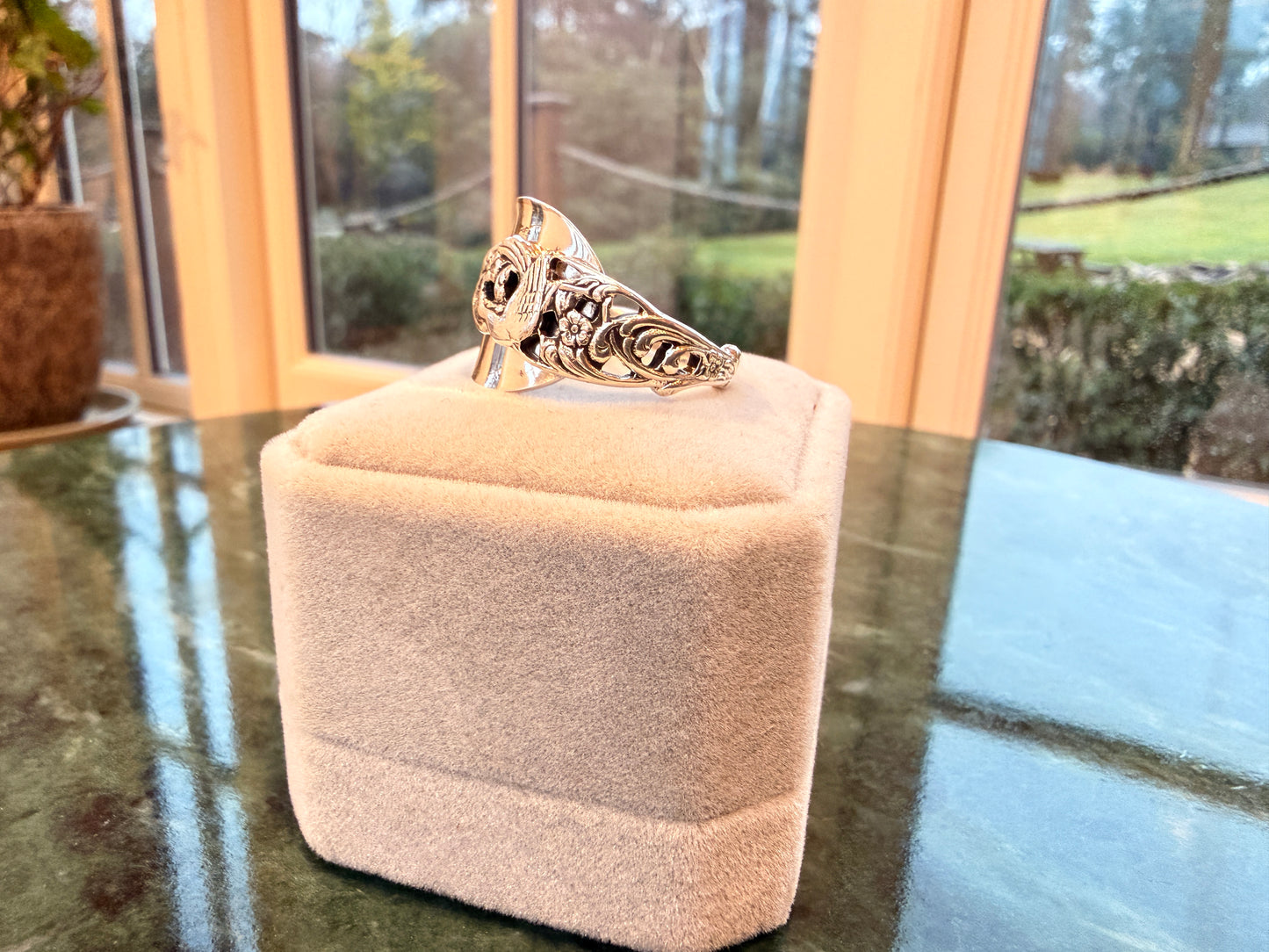 Vintage Gero 90 Silver Plate Dutch Ring (Size 21)