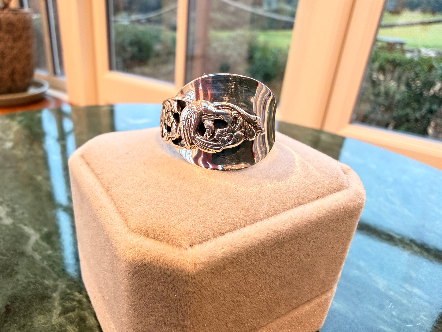 Vintage Gero 90 Silver Plate Dutch Ring (Size 21)