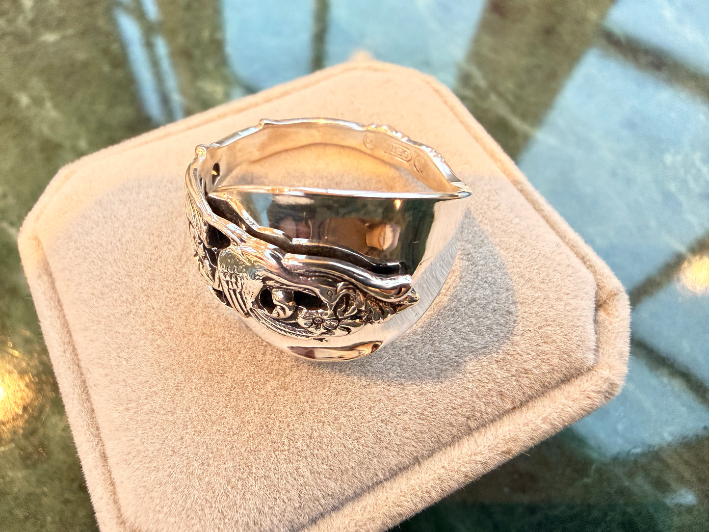 Vintage Gero 90 Silver Plate Dutch Ring (Size 21)