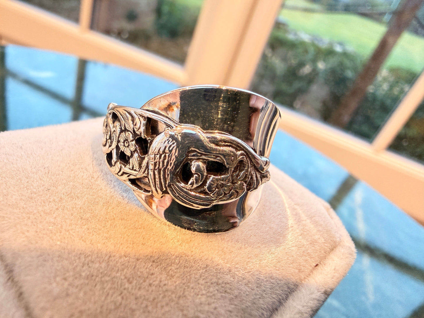 Vintage Gero 90 Silver Plate Dutch Ring (Size 21)