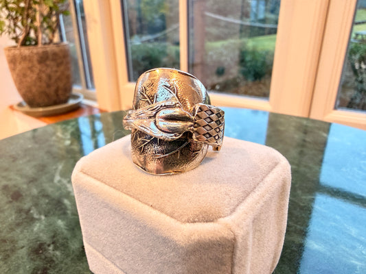 Vintage Silver Plated Monaco Ring