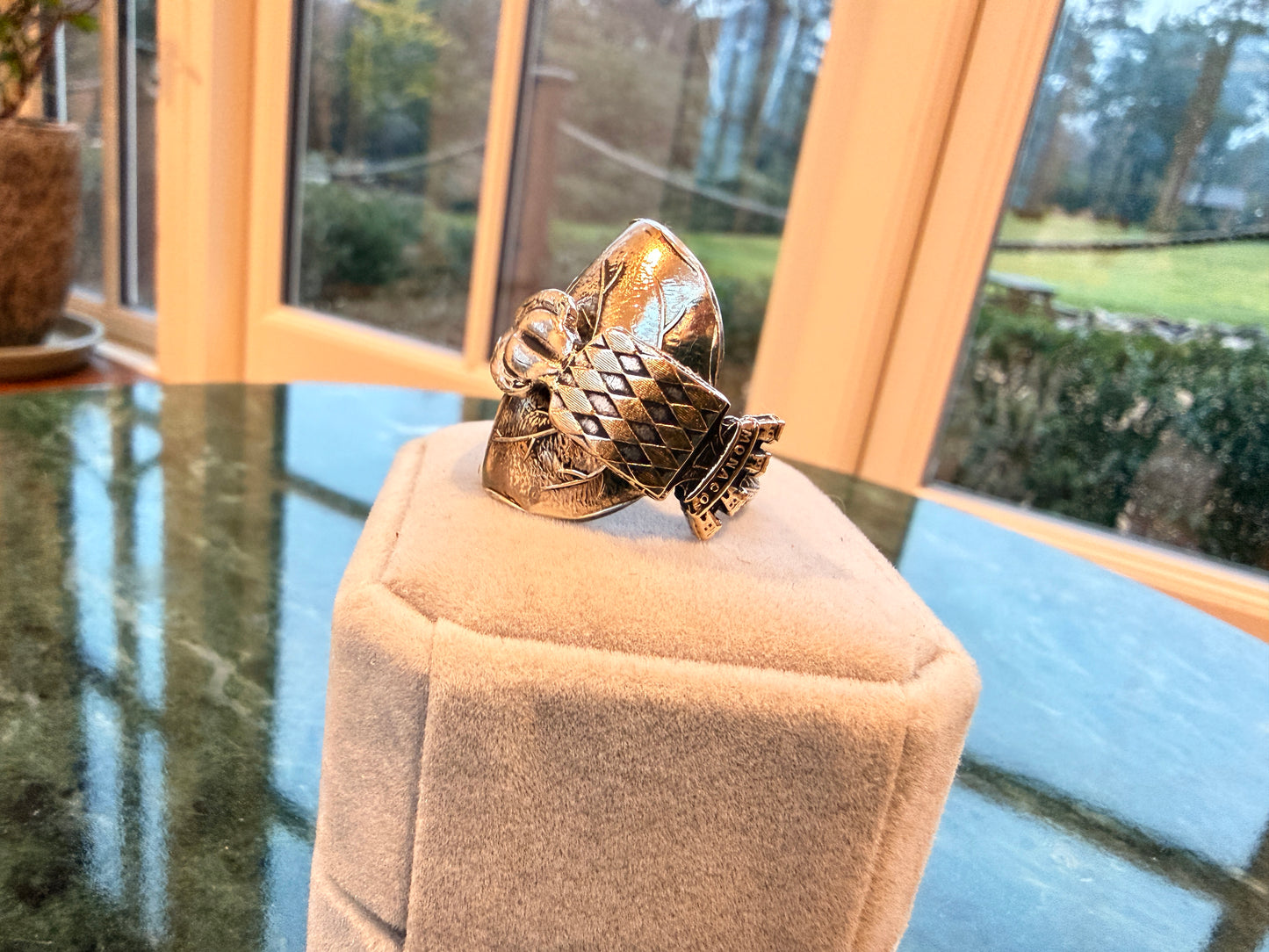 Vintage Silver Plated Monaco Ring