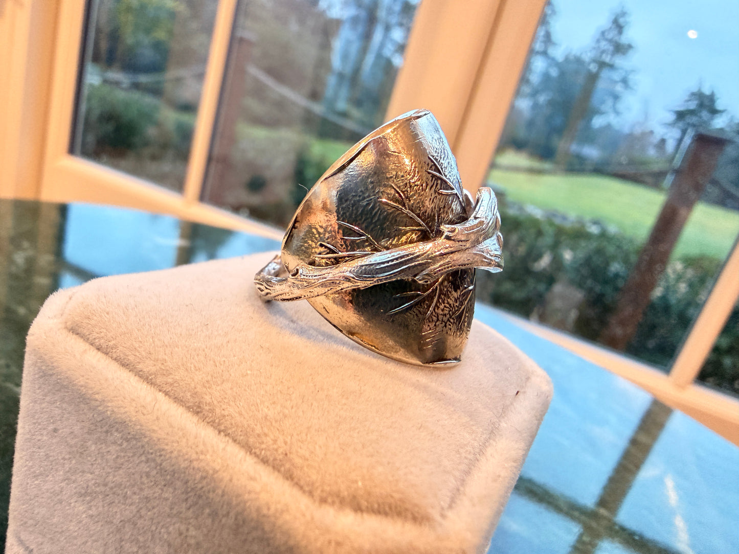 Vintage Silver Plated Monaco Ring