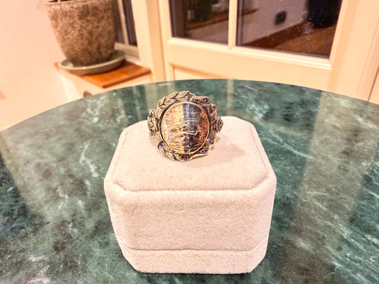 Vintage Swimming Sterling Silver Souvenir Ring