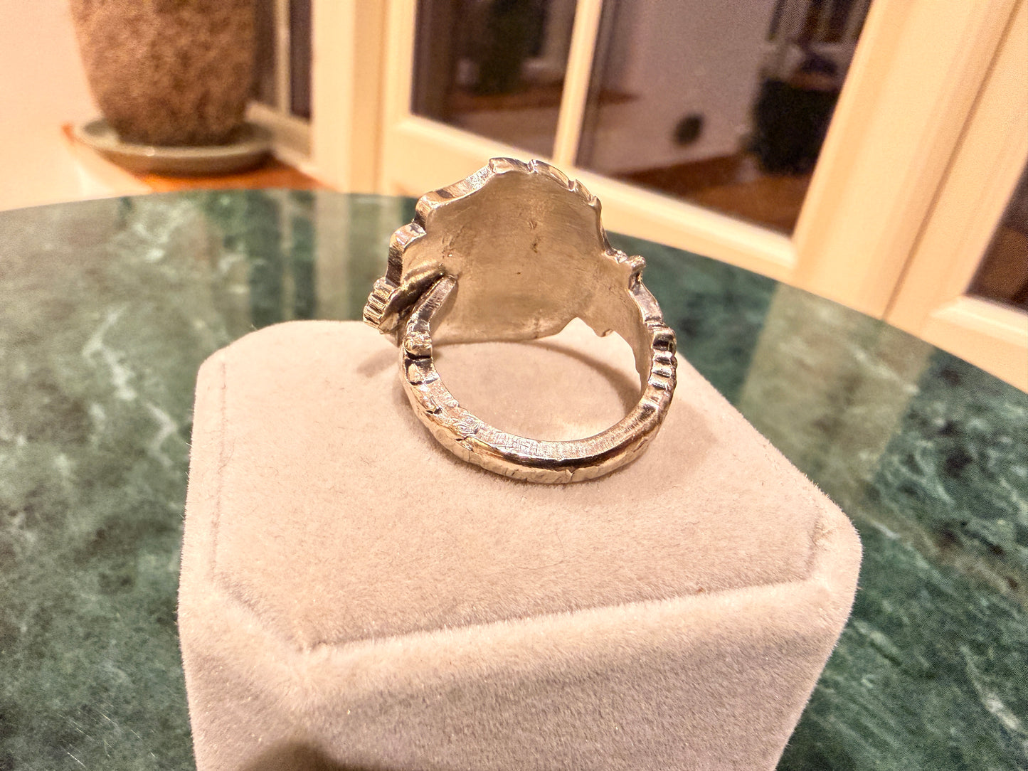 Vintage Swimming Sterling Silver Souvenir Ring