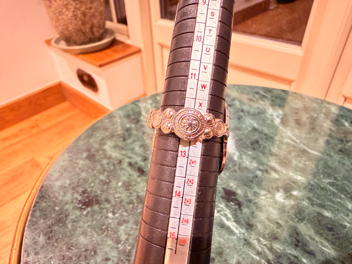 Vintage Anointing Spoon Ring Silver Plated