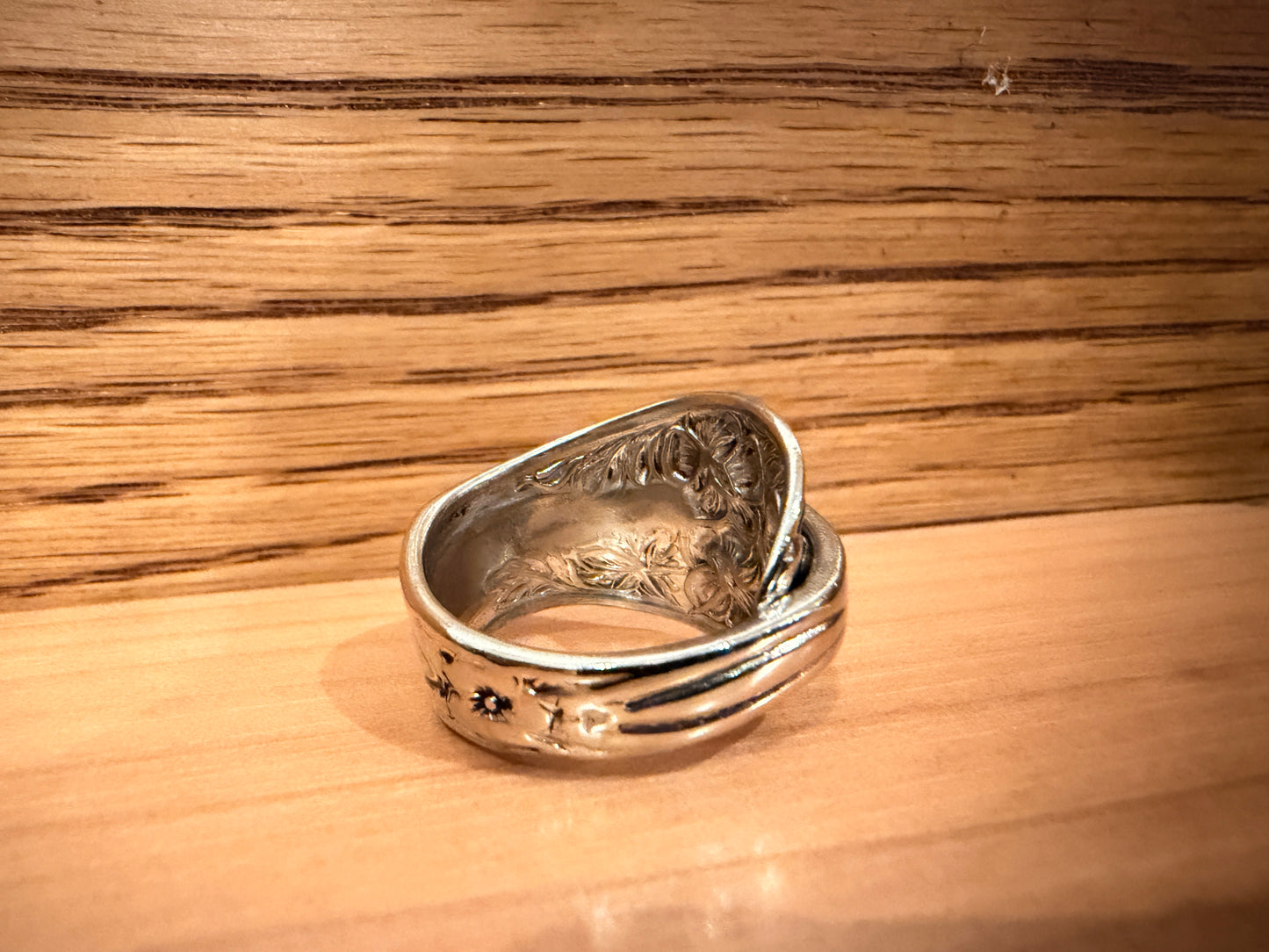 Vintage Silver Plate VTG Teaspoon Ring