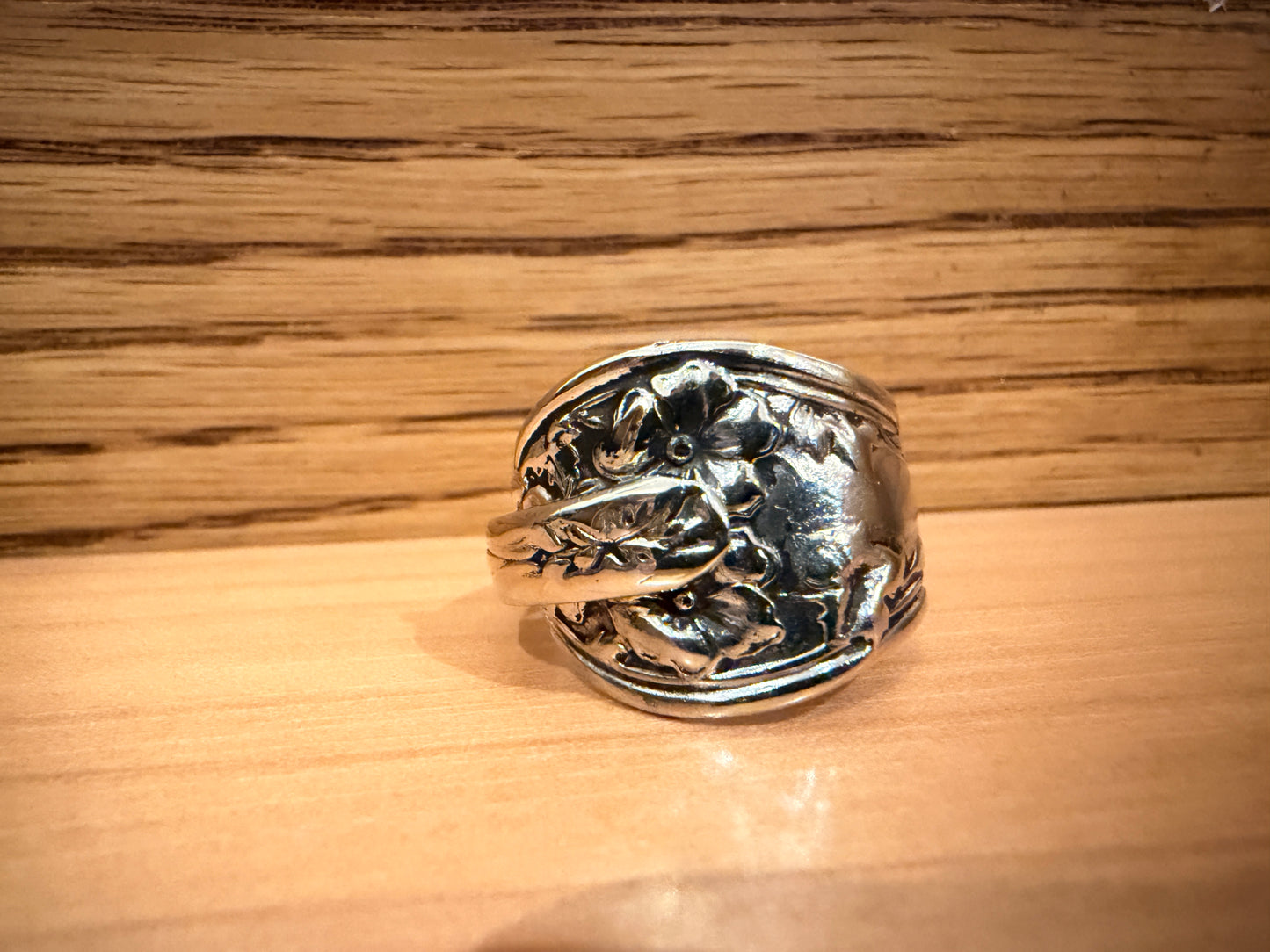 Vintage Silver Plate VTG Teaspoon Ring