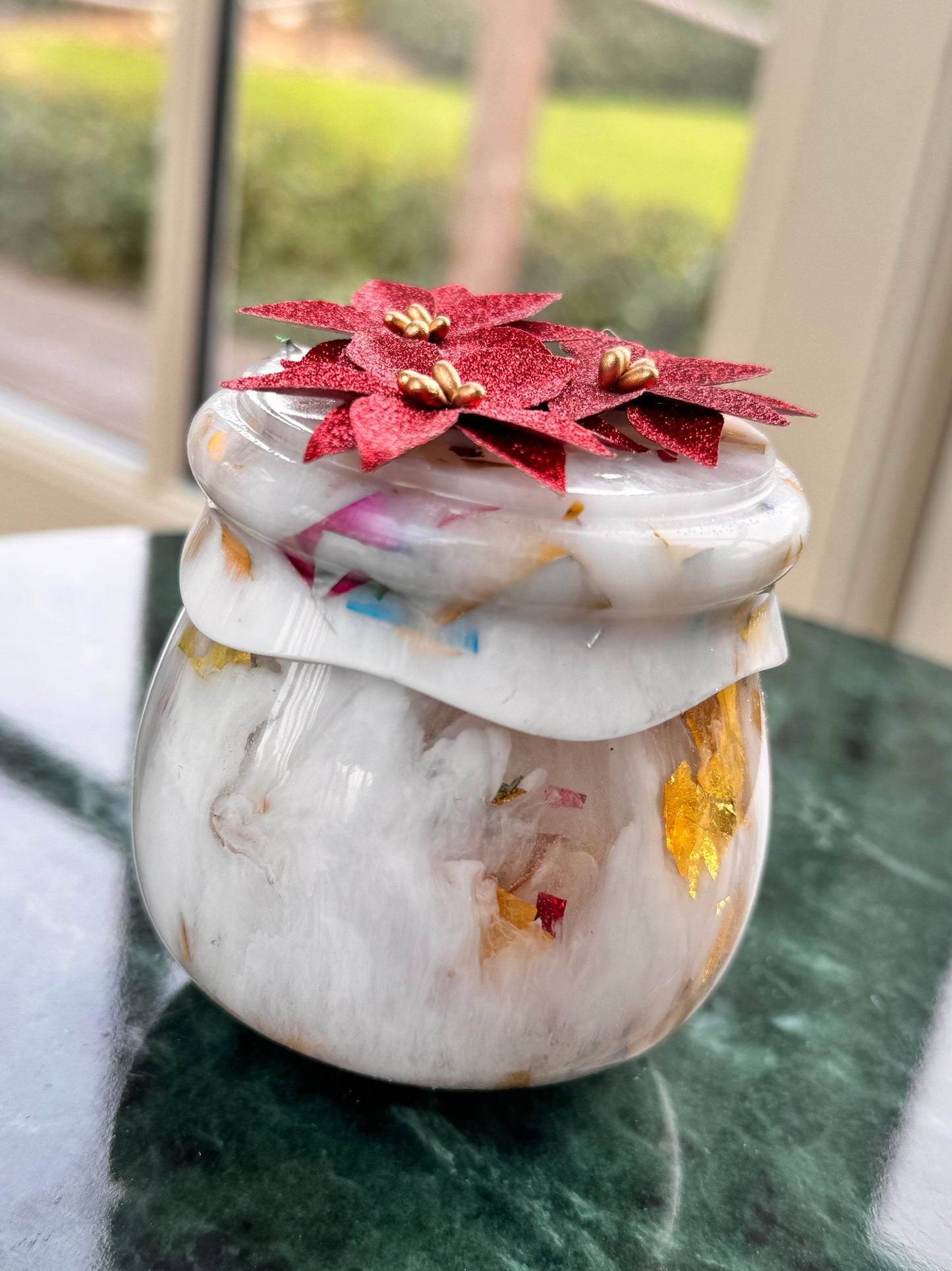 Christmas Tinsel Pot