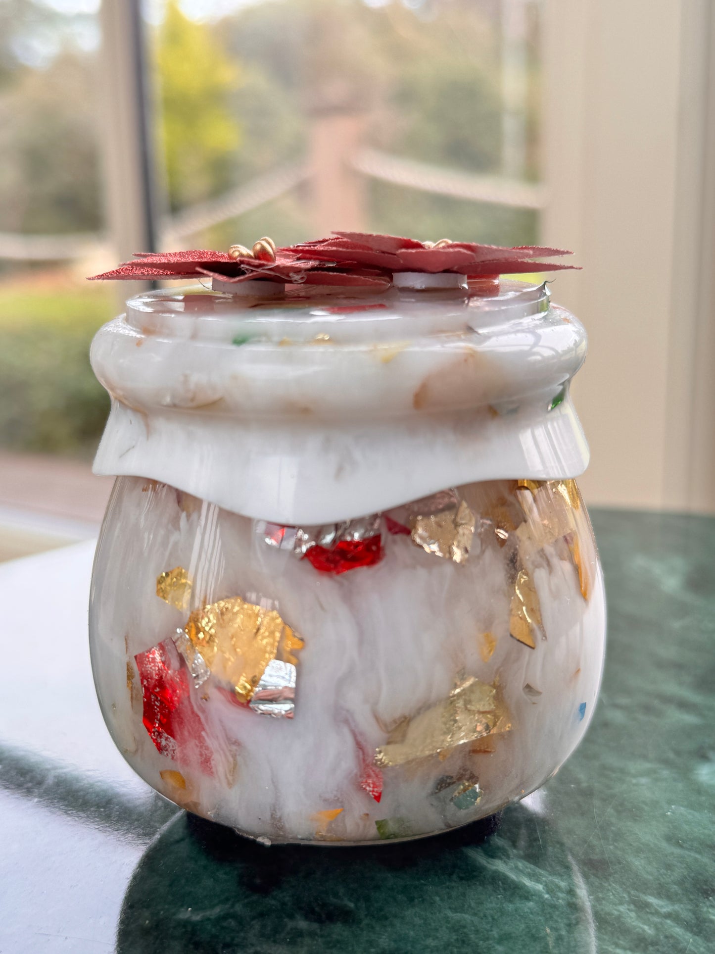 Christmas Tinsel Pot