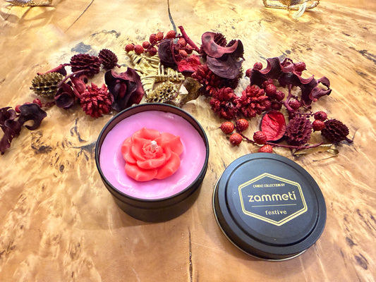 Zammeti Candle Collection - Christmas Tree Purple 100g