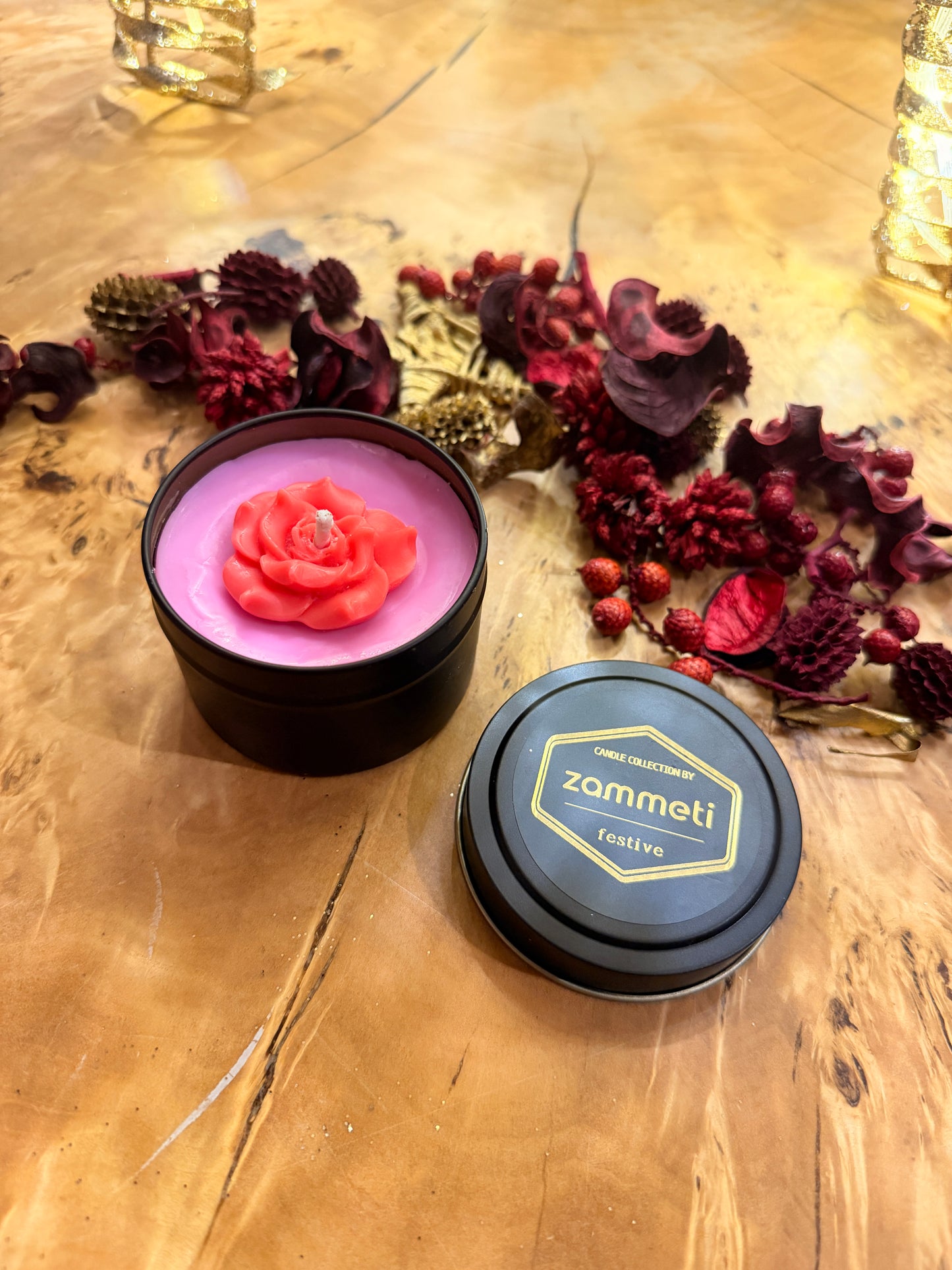 Zammeti Candle Collection - Christmas Tree Purple 100g