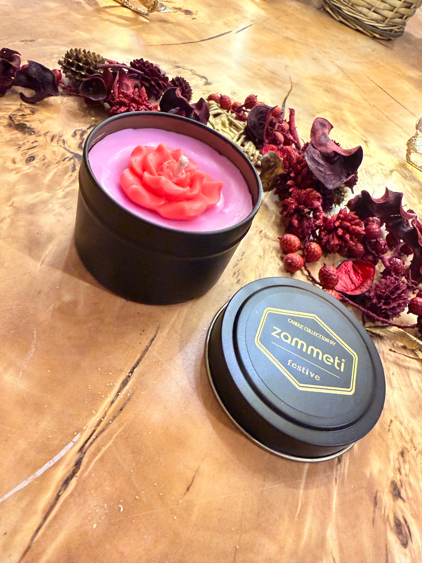 Zammeti Candle Collection - Christmas Tree Purple 100g