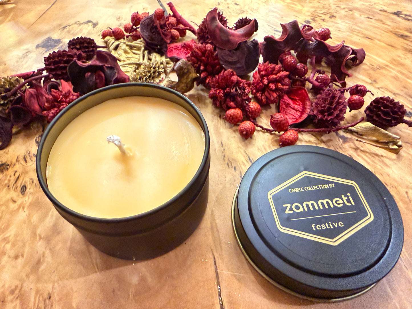 Zammeti Candle Collection - Christmas Tree Yellow 100g
