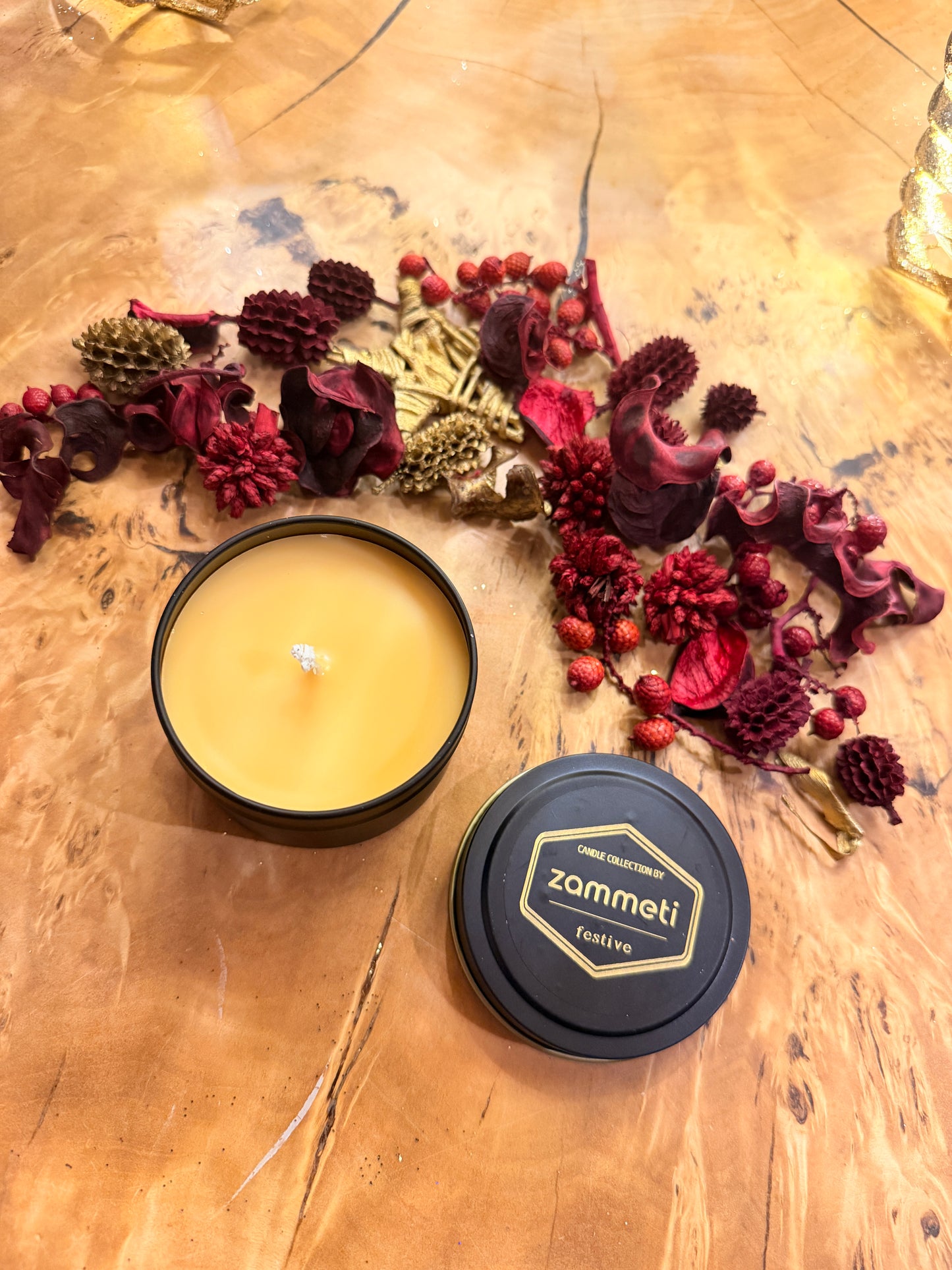 Zammeti Candle Collection - Christmas Tree Yellow 100g