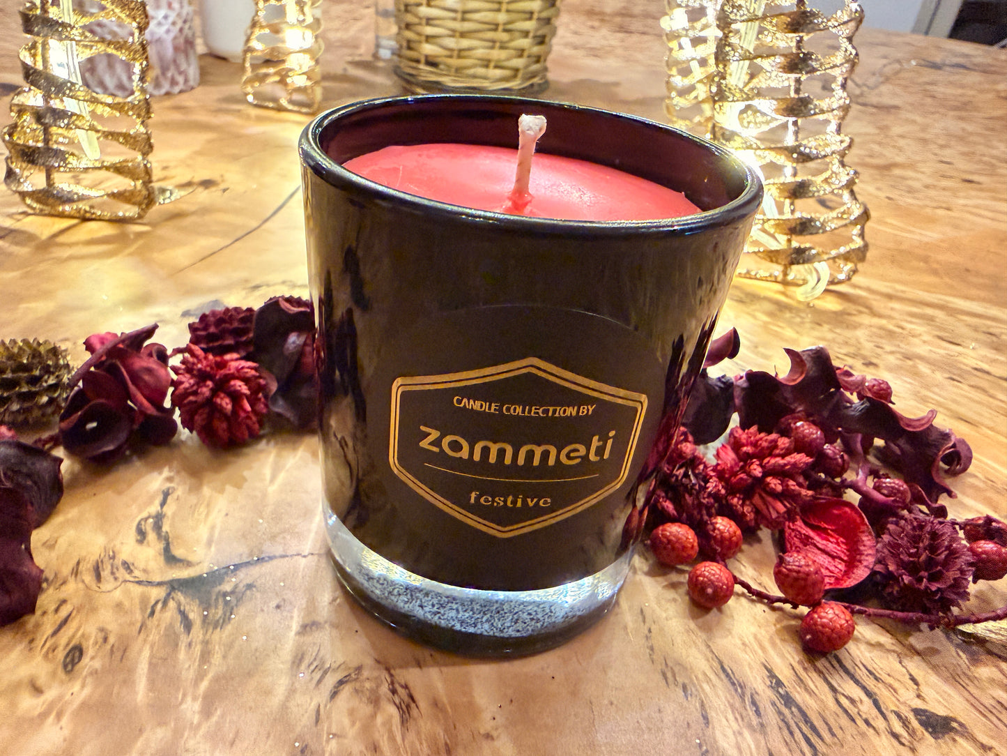 Zammeti Candle Collection - Christmas Tree Red
