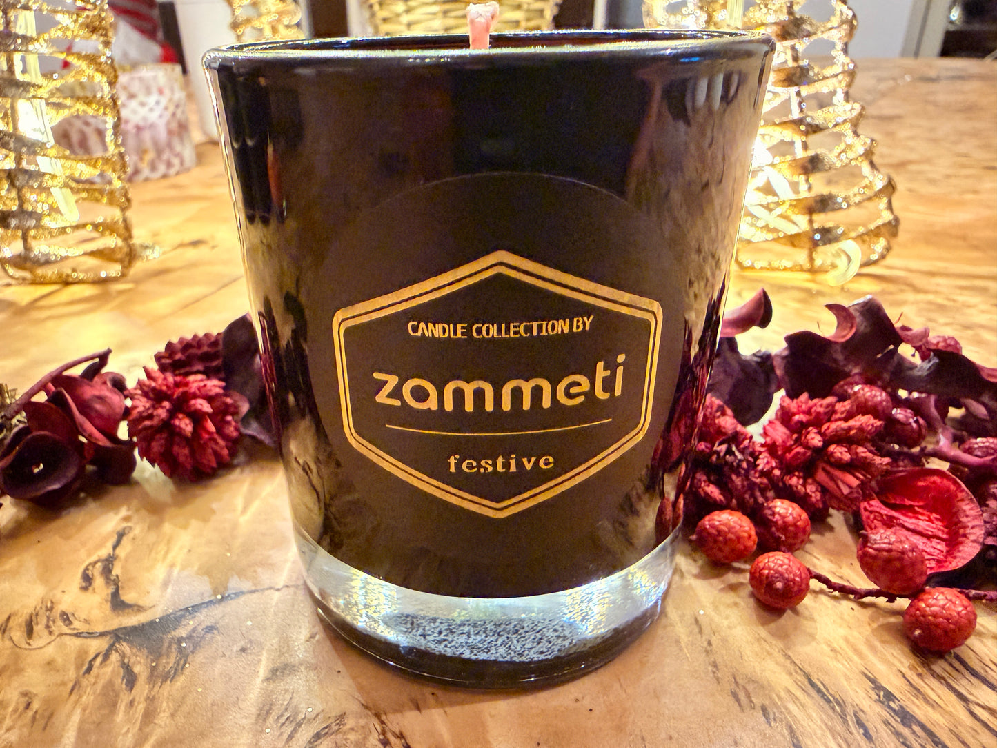 Zammeti Candle Collection - Christmas Tree Red