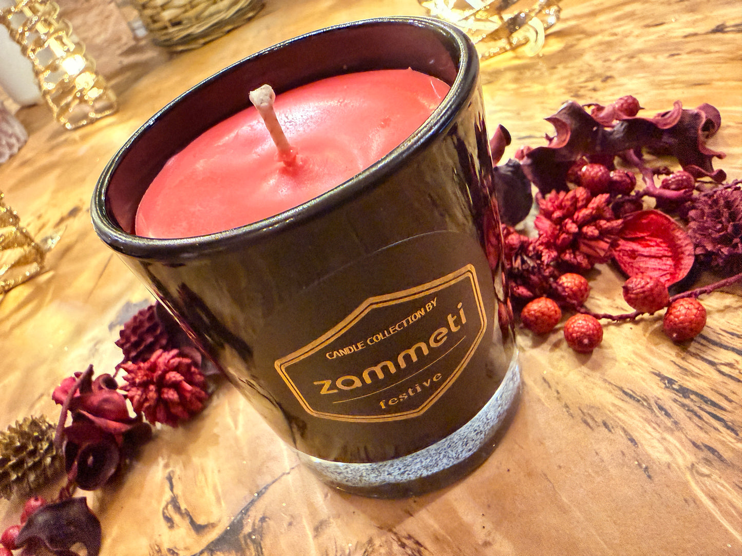 Zammeti Candle Collection - Christmas Tree Red