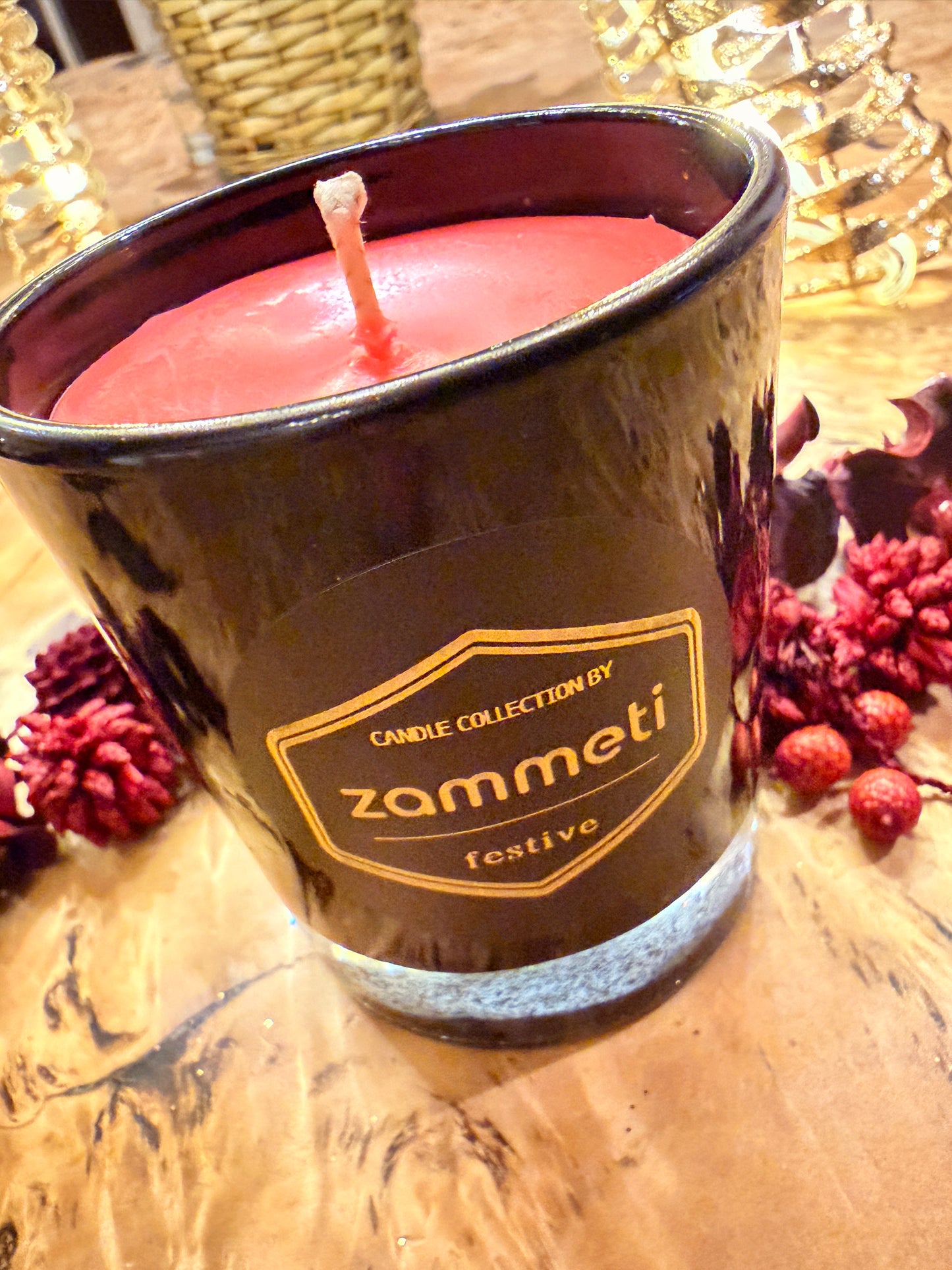 Zammeti Candle Collection - Christmas Tree Red