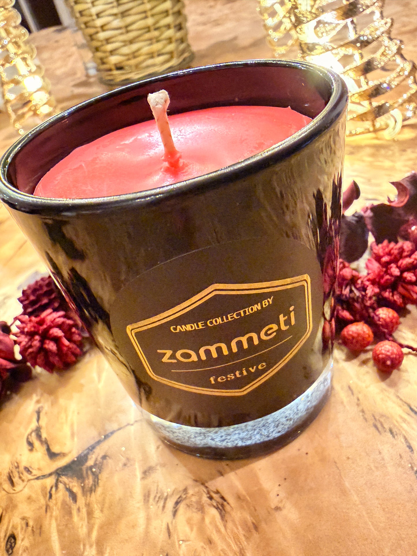 Zammeti Candle Collection - Christmas Tree Red