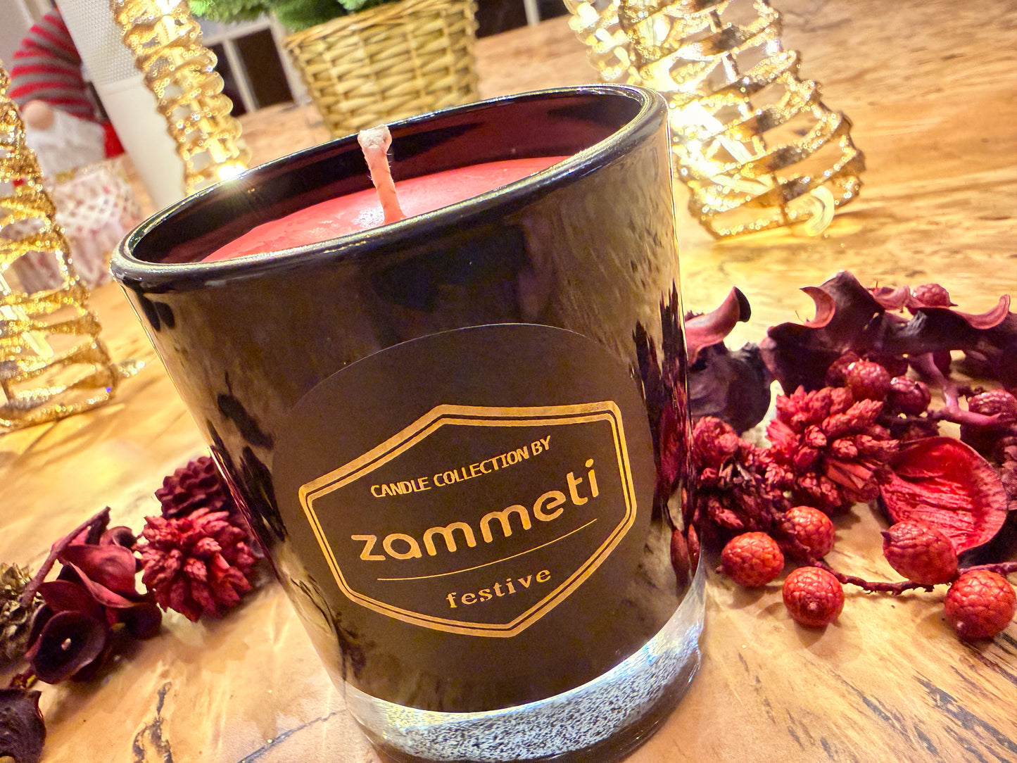 Zammeti Candle Collection - Christmas Tree Red