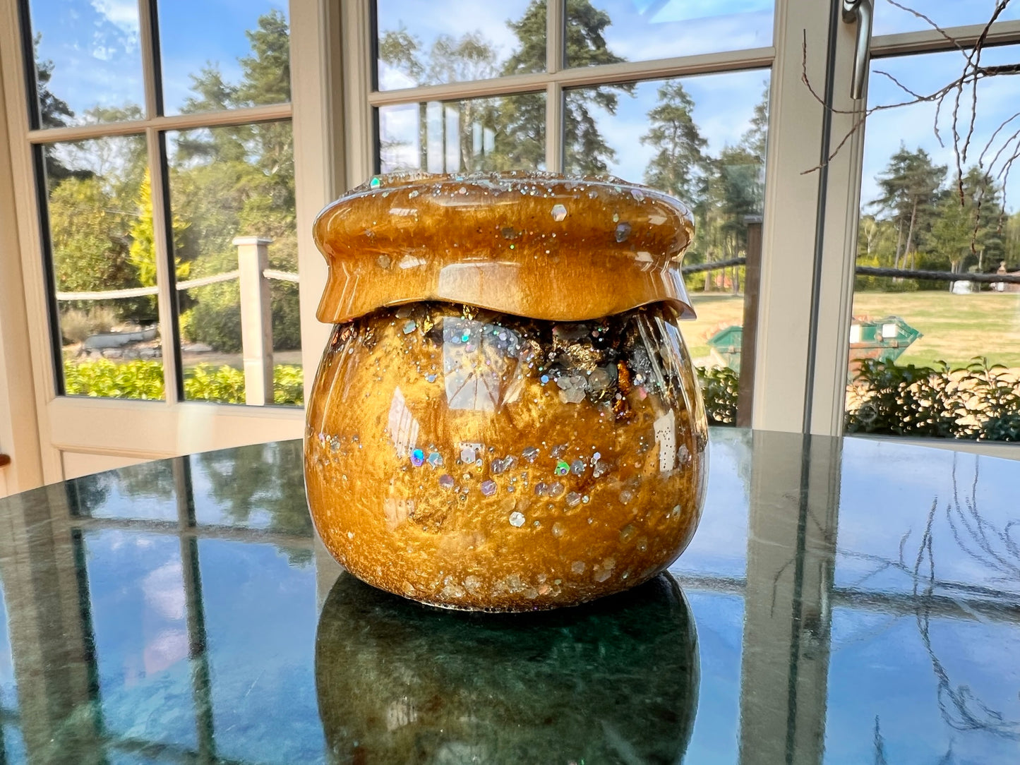 Resin Honey Pooh Pot