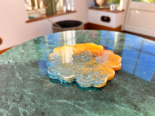 Resin Glitter Coaster
